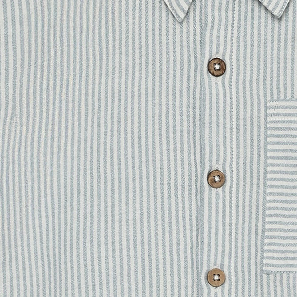 Shirt SS Muslin Stripe skjorte