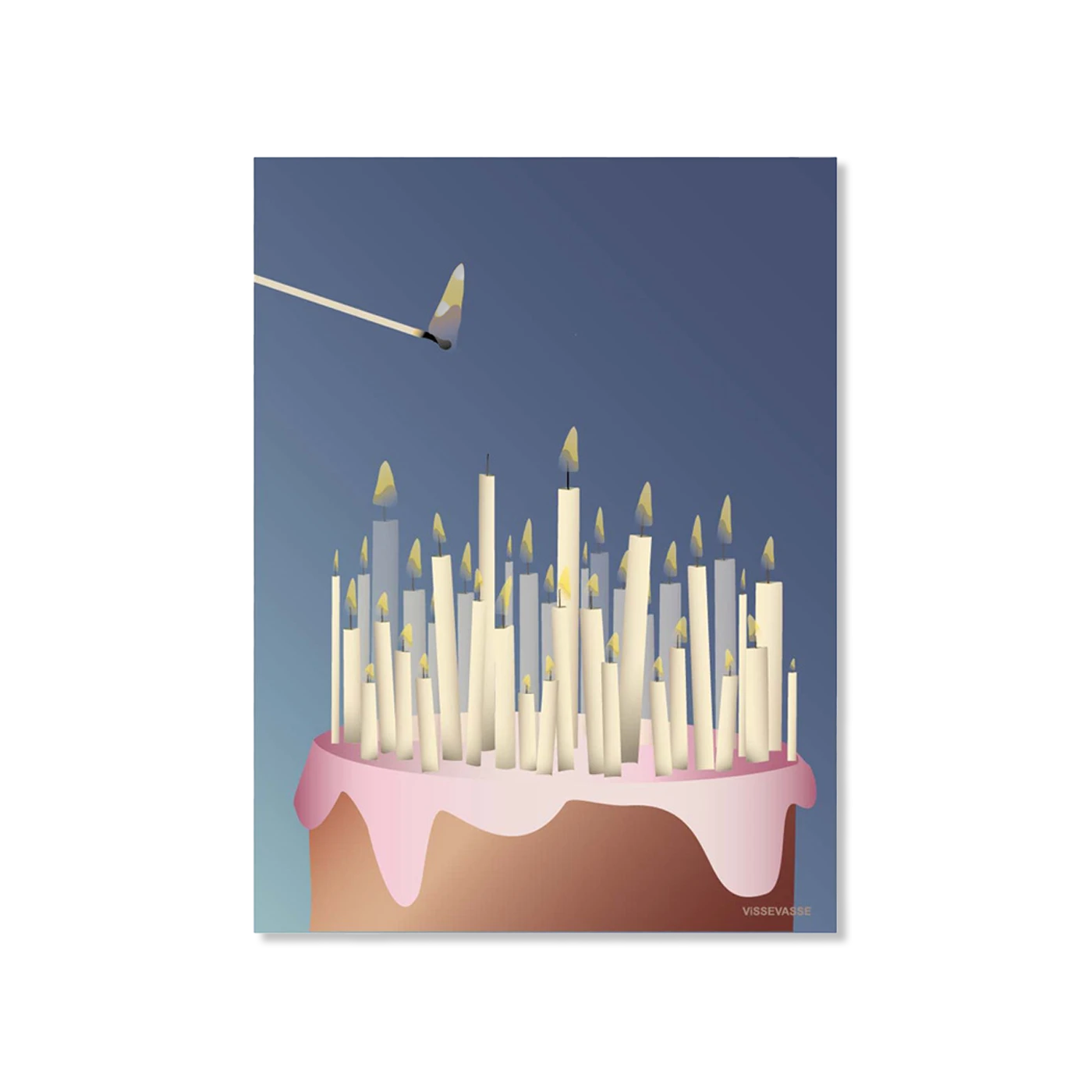 Cake with candles Kort