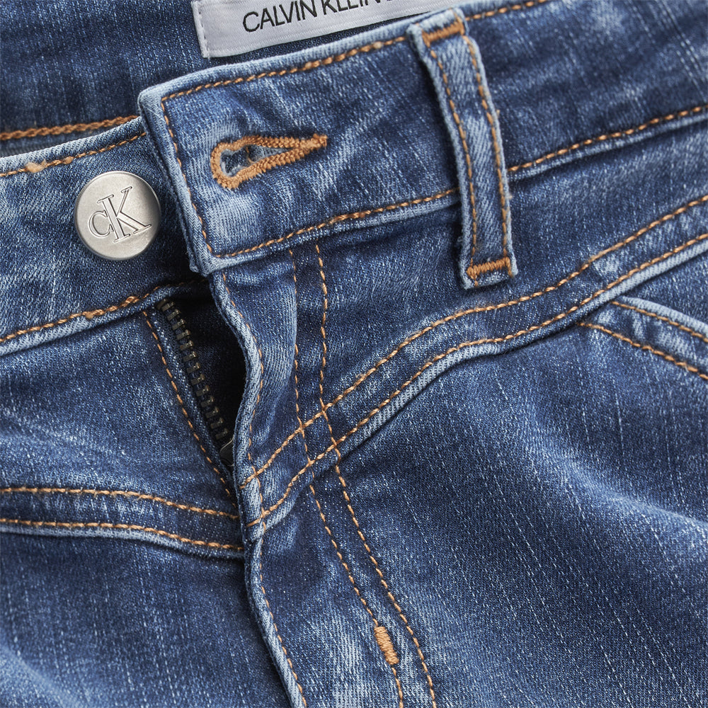 Jeans i blå stretch denim