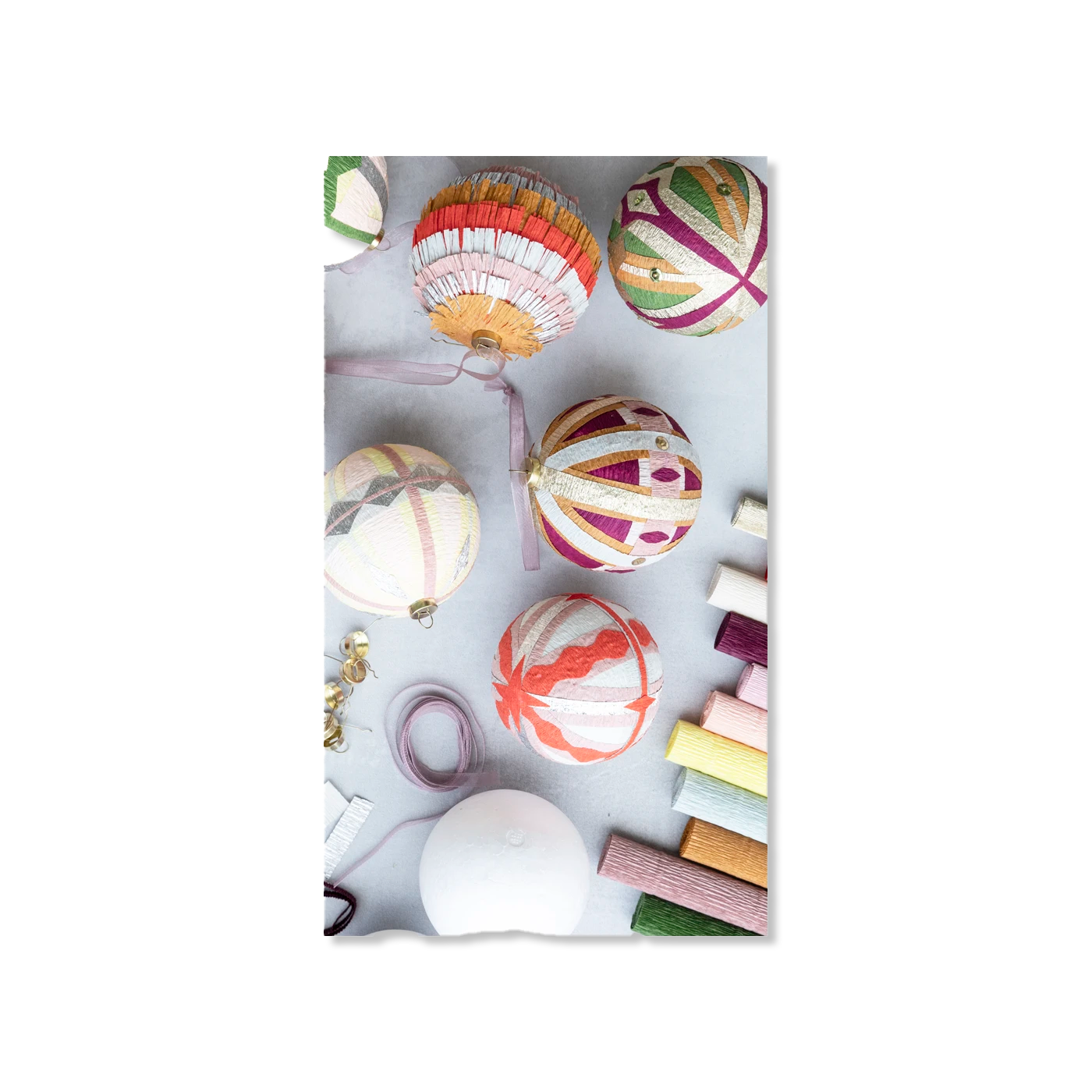 Crepe julekugle kit christmas