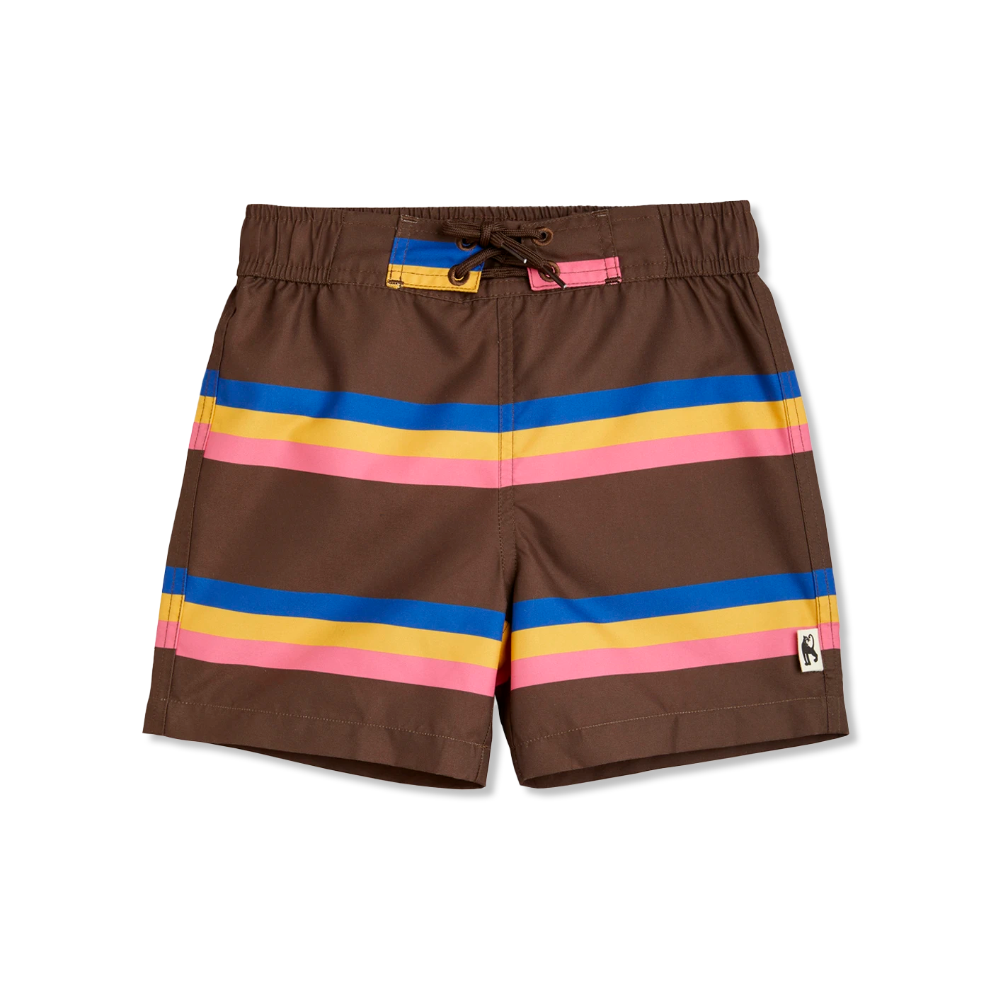 Stripe swim shorts