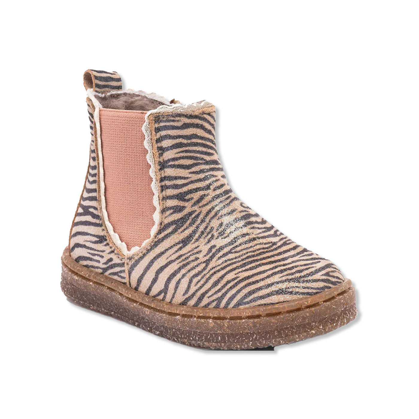 Siggi vinterstøvle - zebra glitter