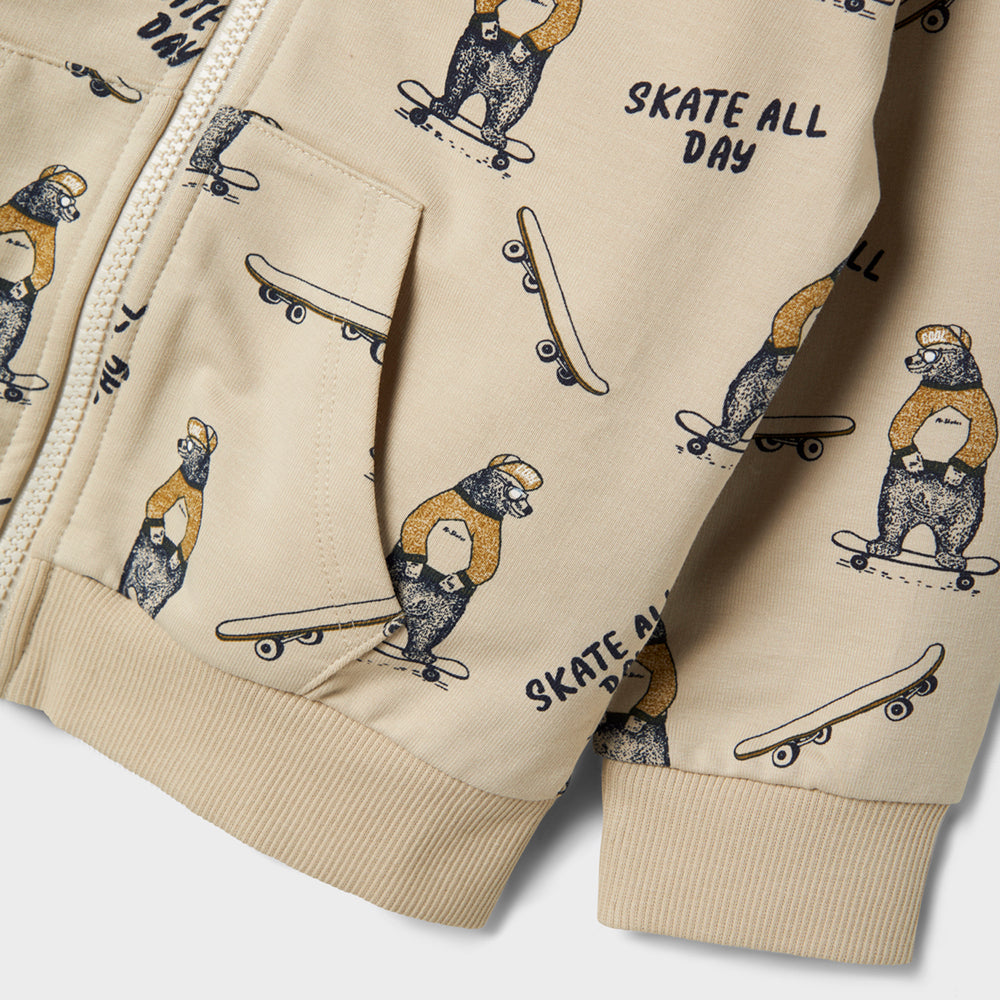 Nmmlogan sweter rozsuwany