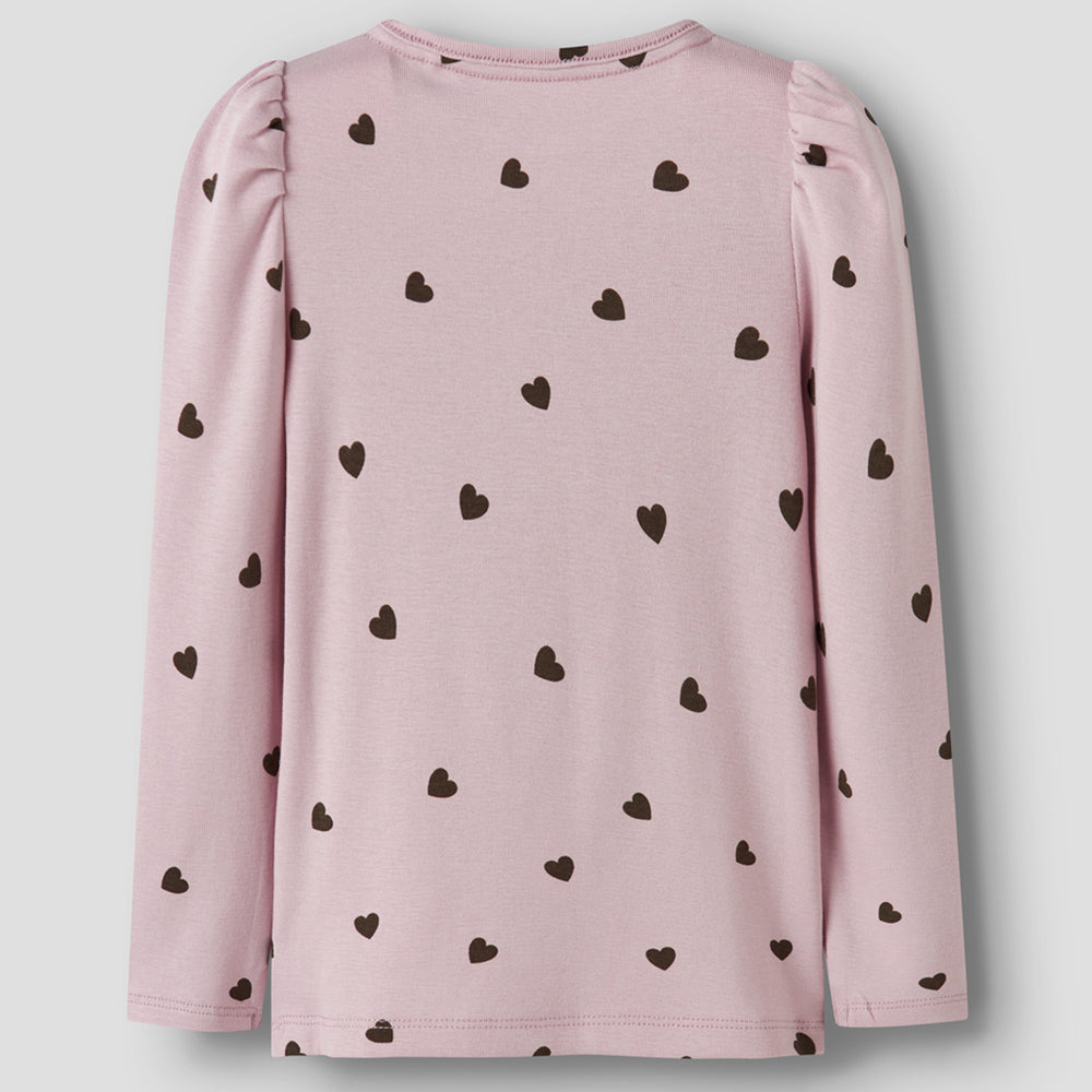 Nmfkheart t-shirt lange mouw