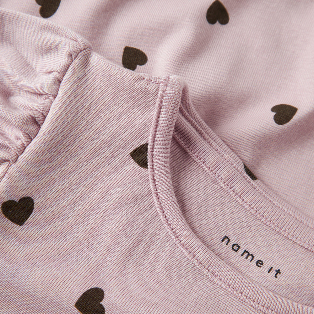 Nmfkheart t-shirt lange mouw