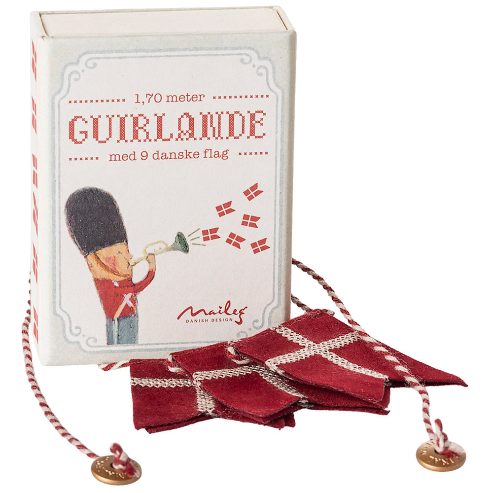 Flagguirlande jul