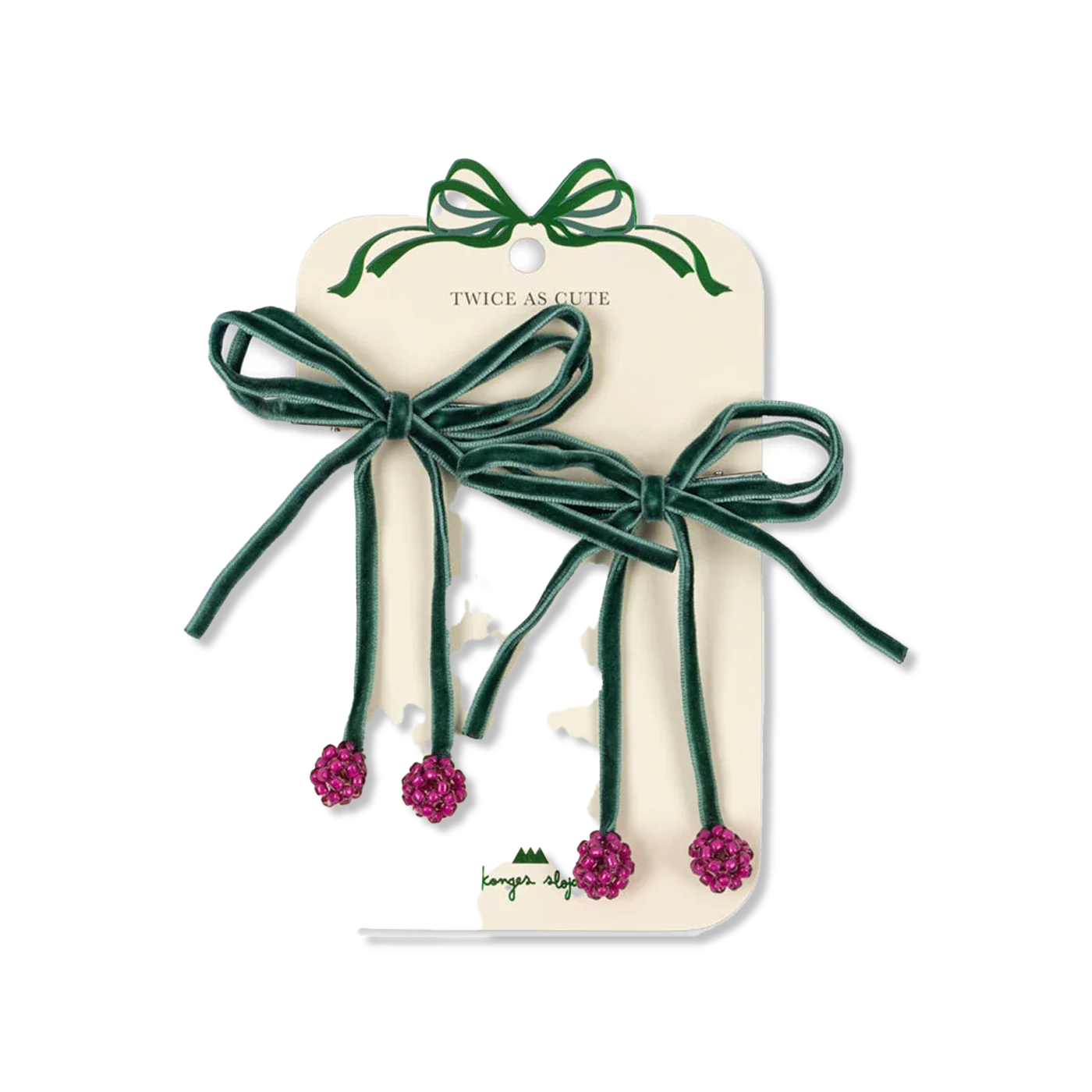 CHERRY CLIPS hårpynt