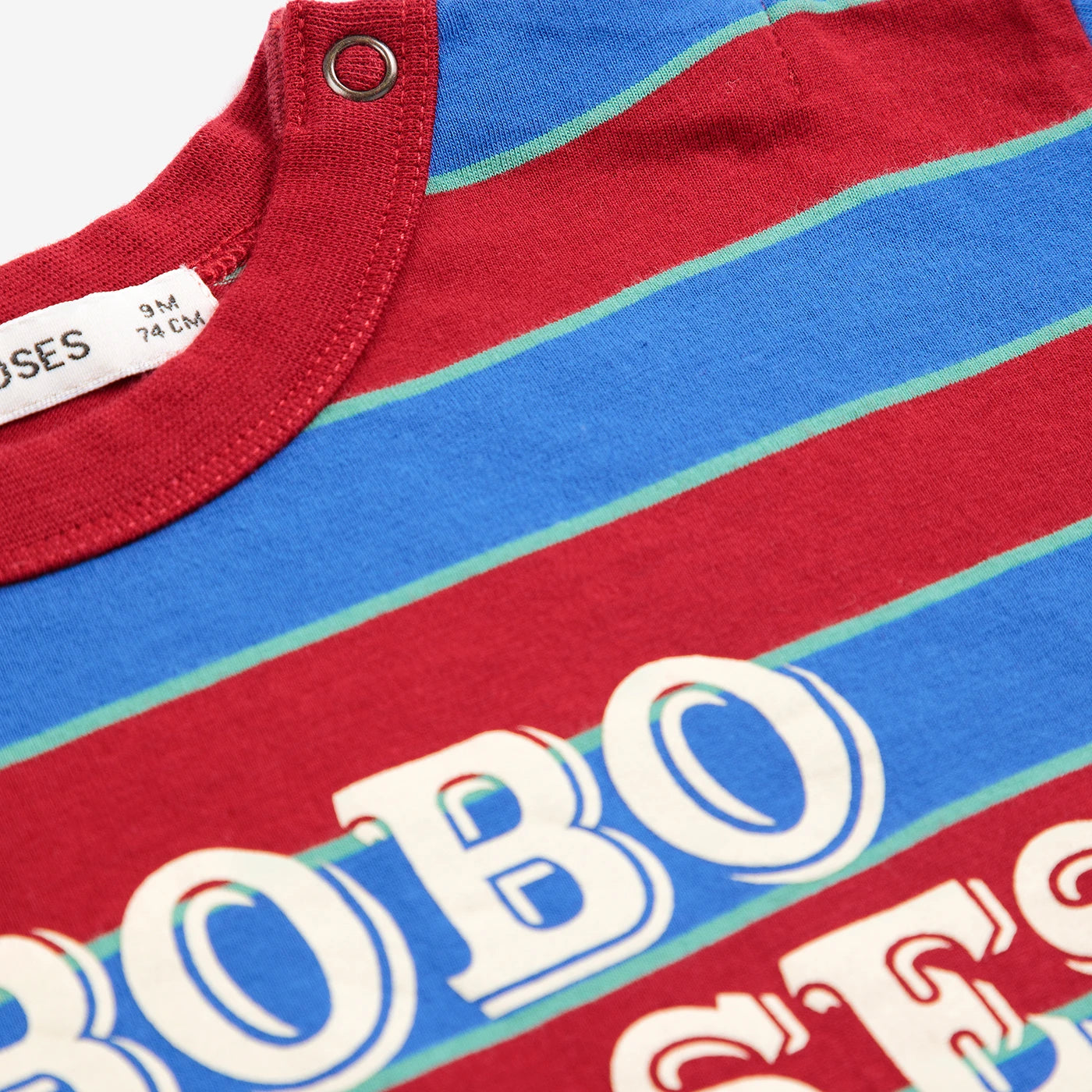 Embossed stripe Bluse