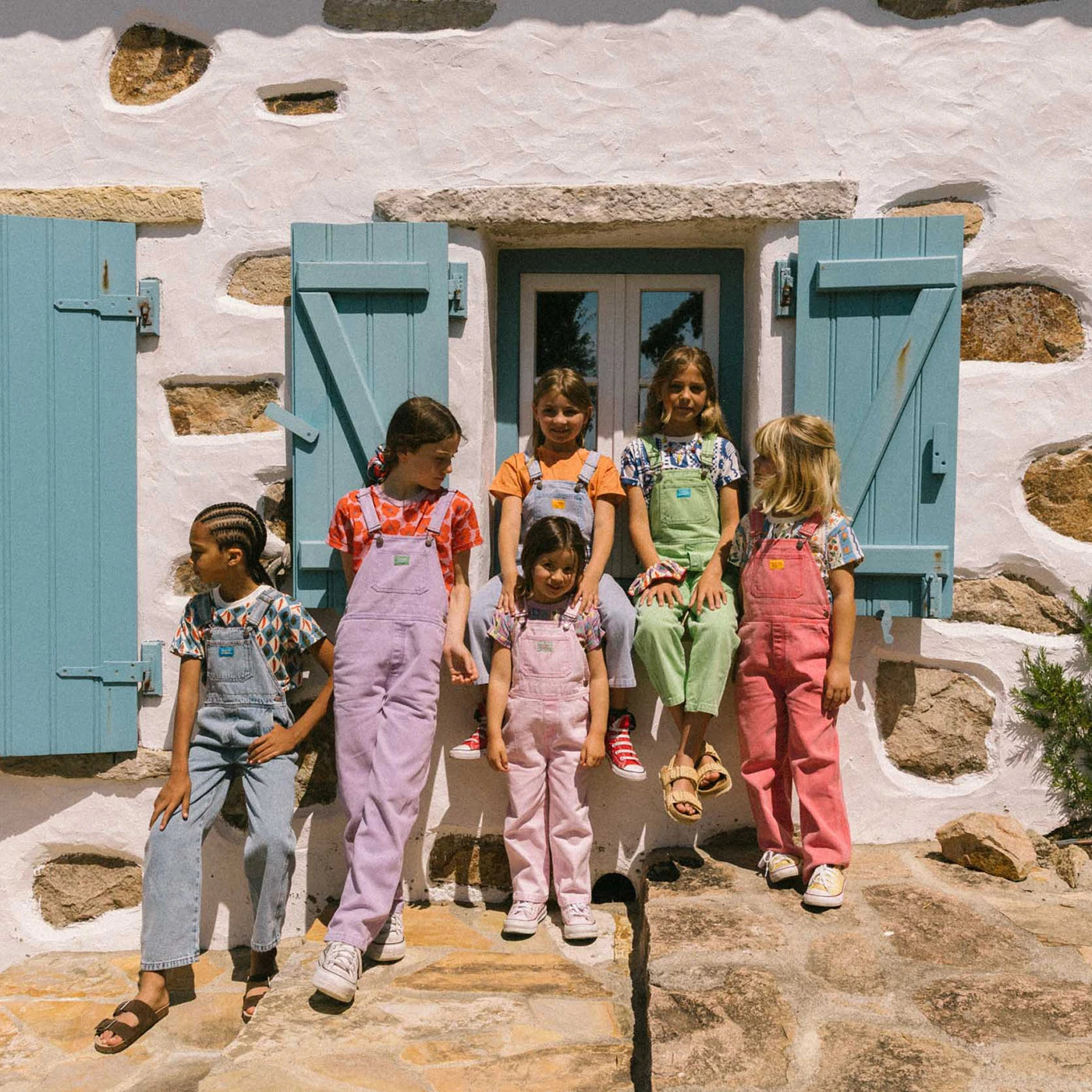 Fuchsia overalls broek