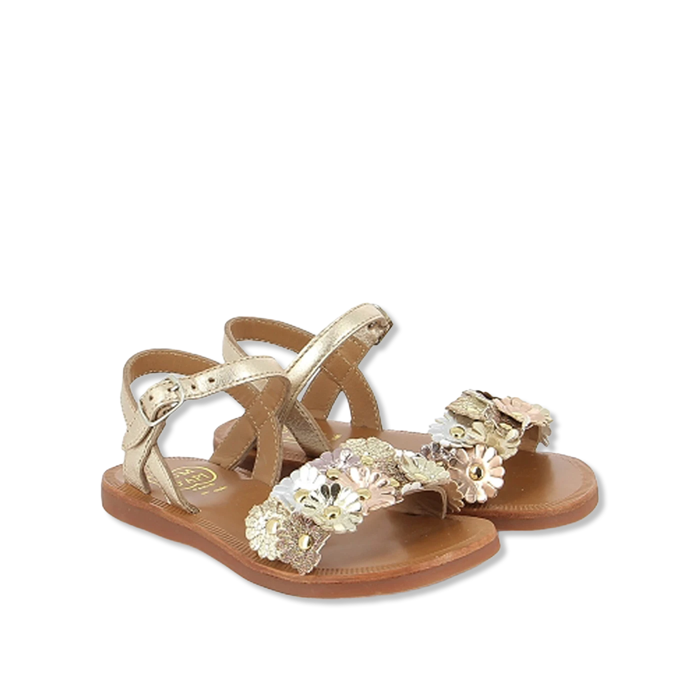 Plagette multi flo Åbne sandaler