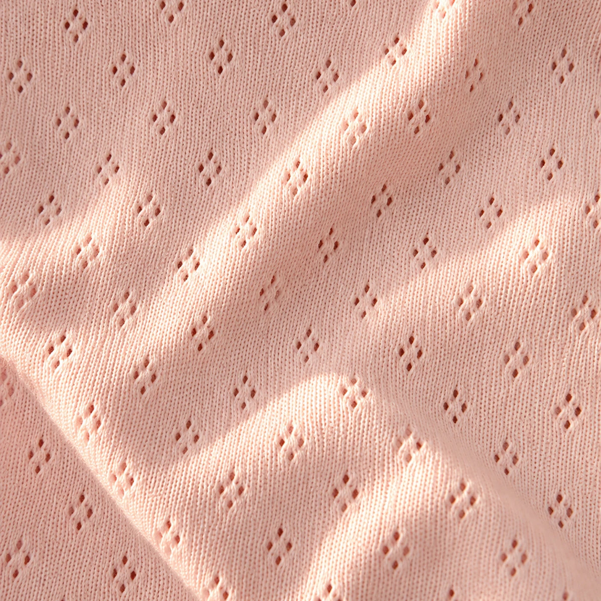 Pointelle blush Bodystocking