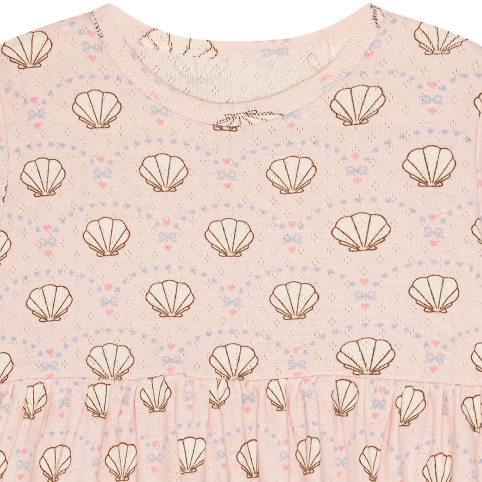 Pointelle bow Kjole
