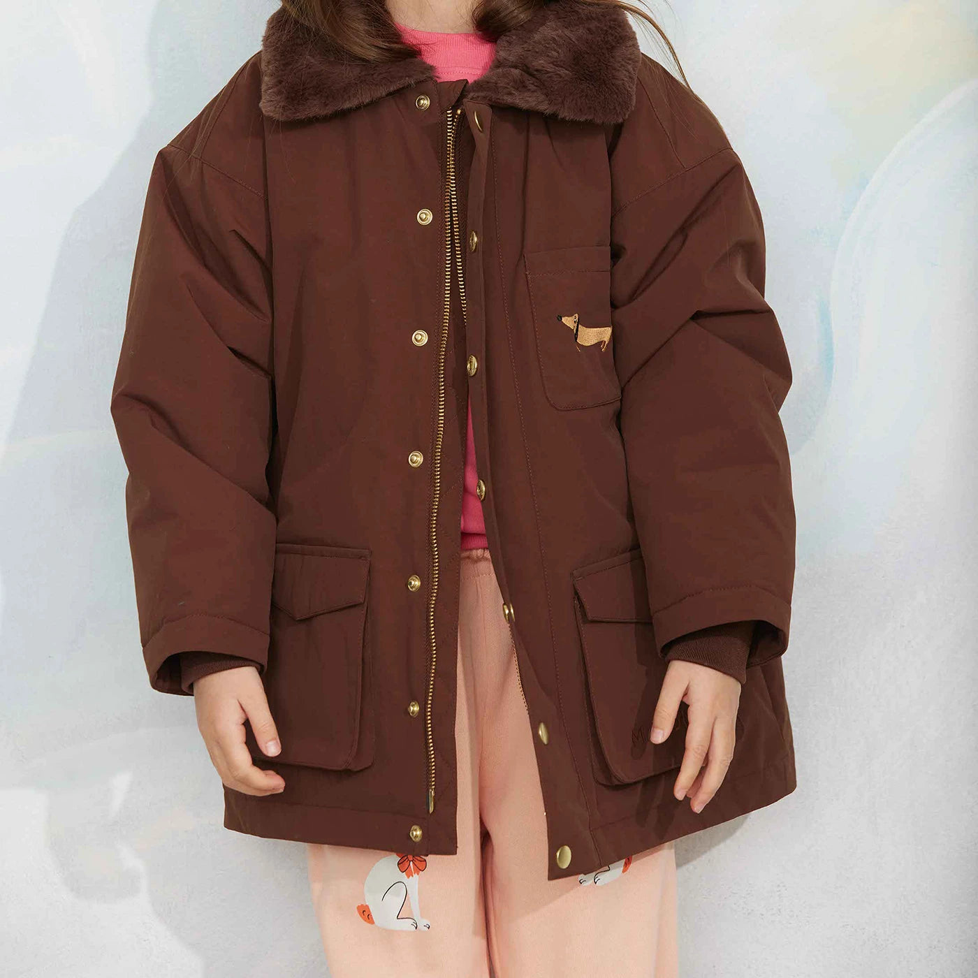 Padded nylon parka Vinterjakke