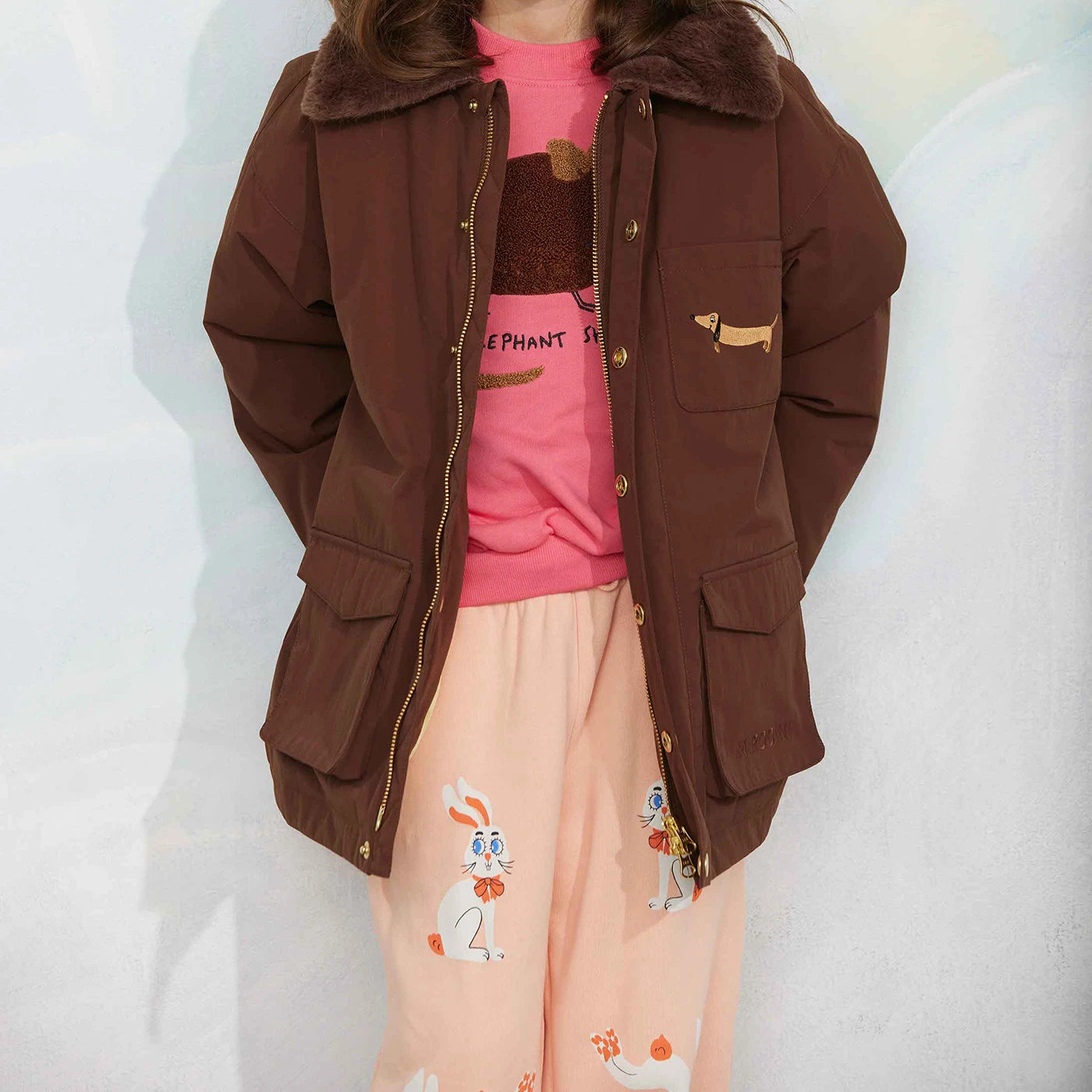 Padded nylon parka Vinterjakke