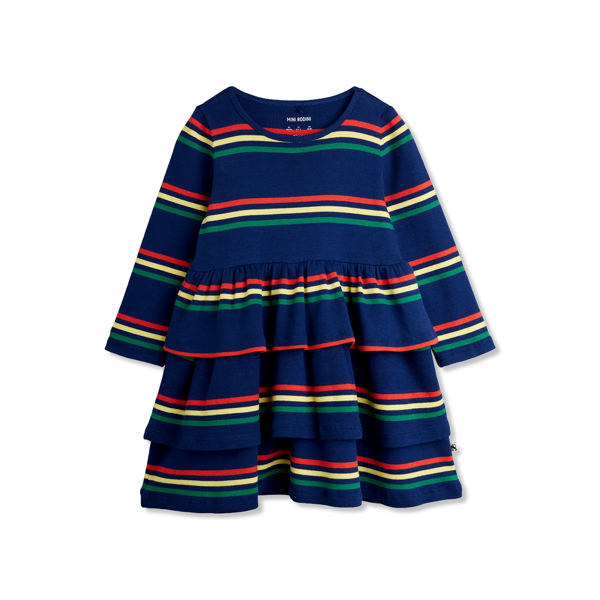 Multi color stripe Kjole