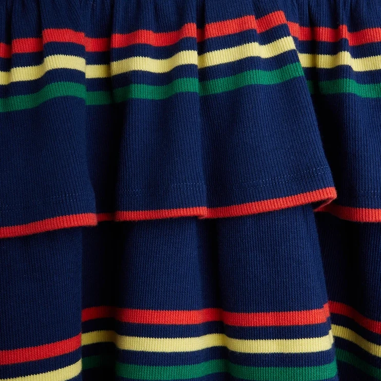Multi color stripe Kjole