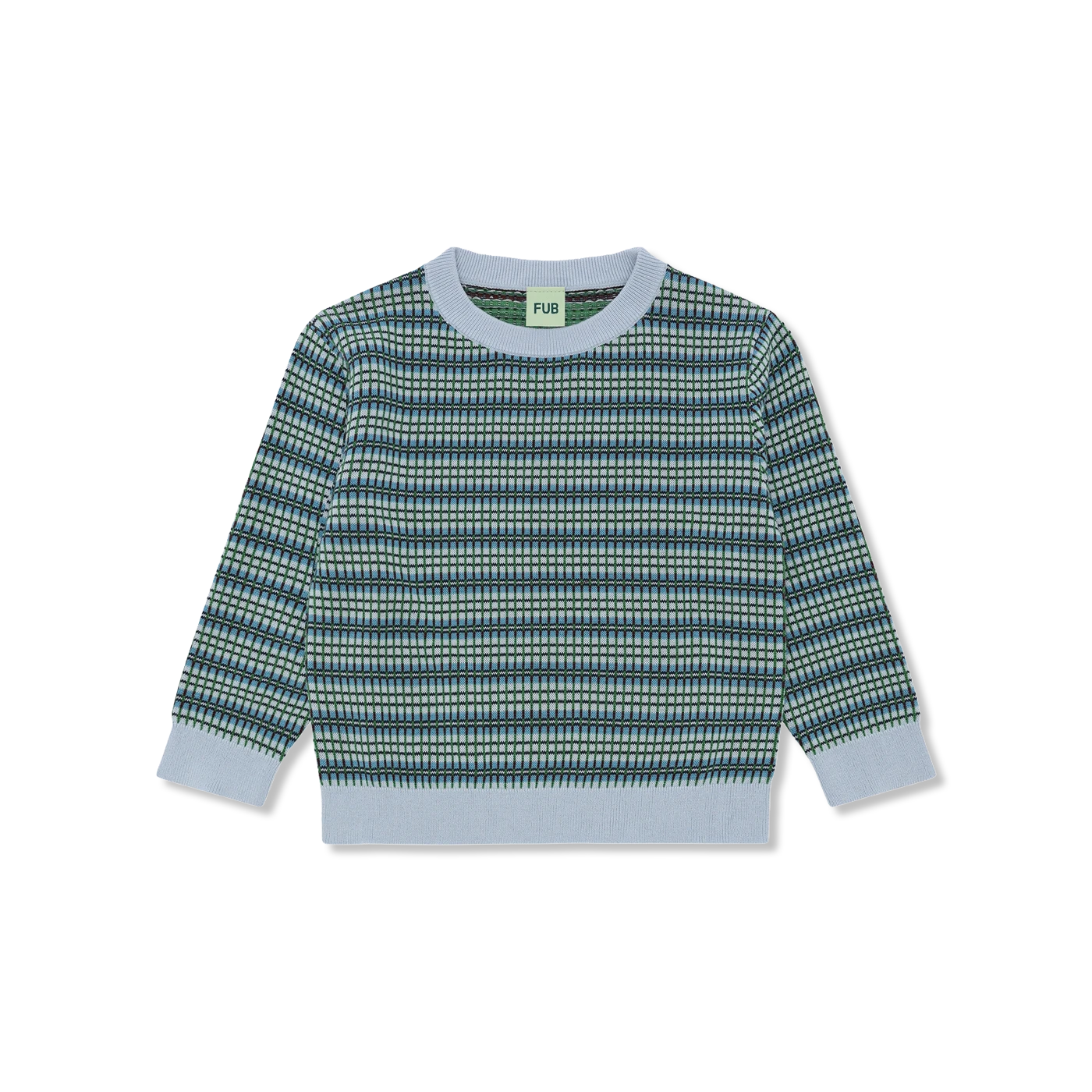 Checked Crew langarmshirt