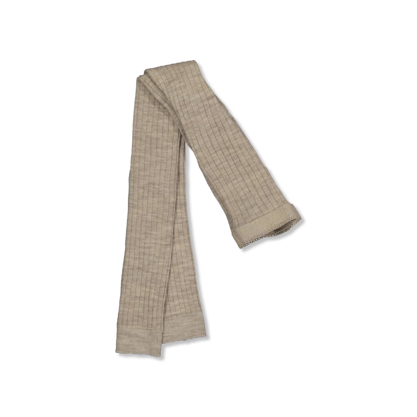 Wool rib leggings leg