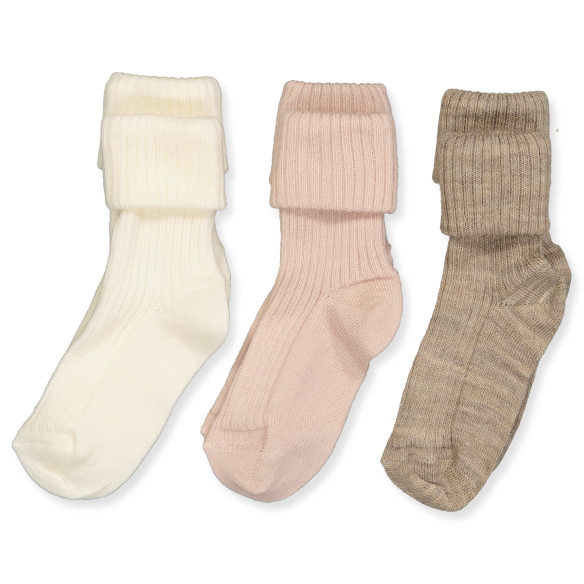 3-pack rib wool Strømper