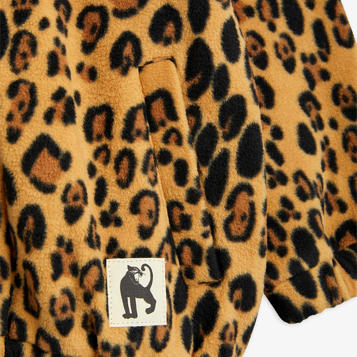 Leopard fleece Fleecejakke