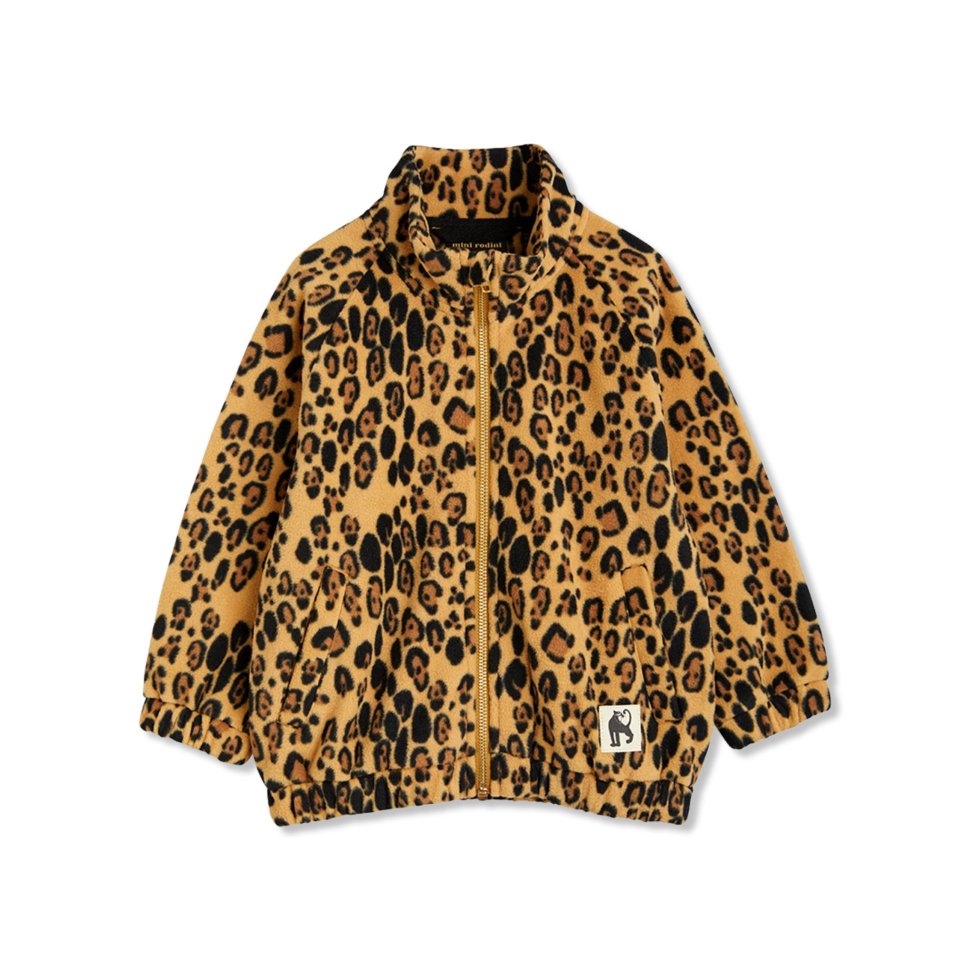 Leopard fleece Fleecejakke