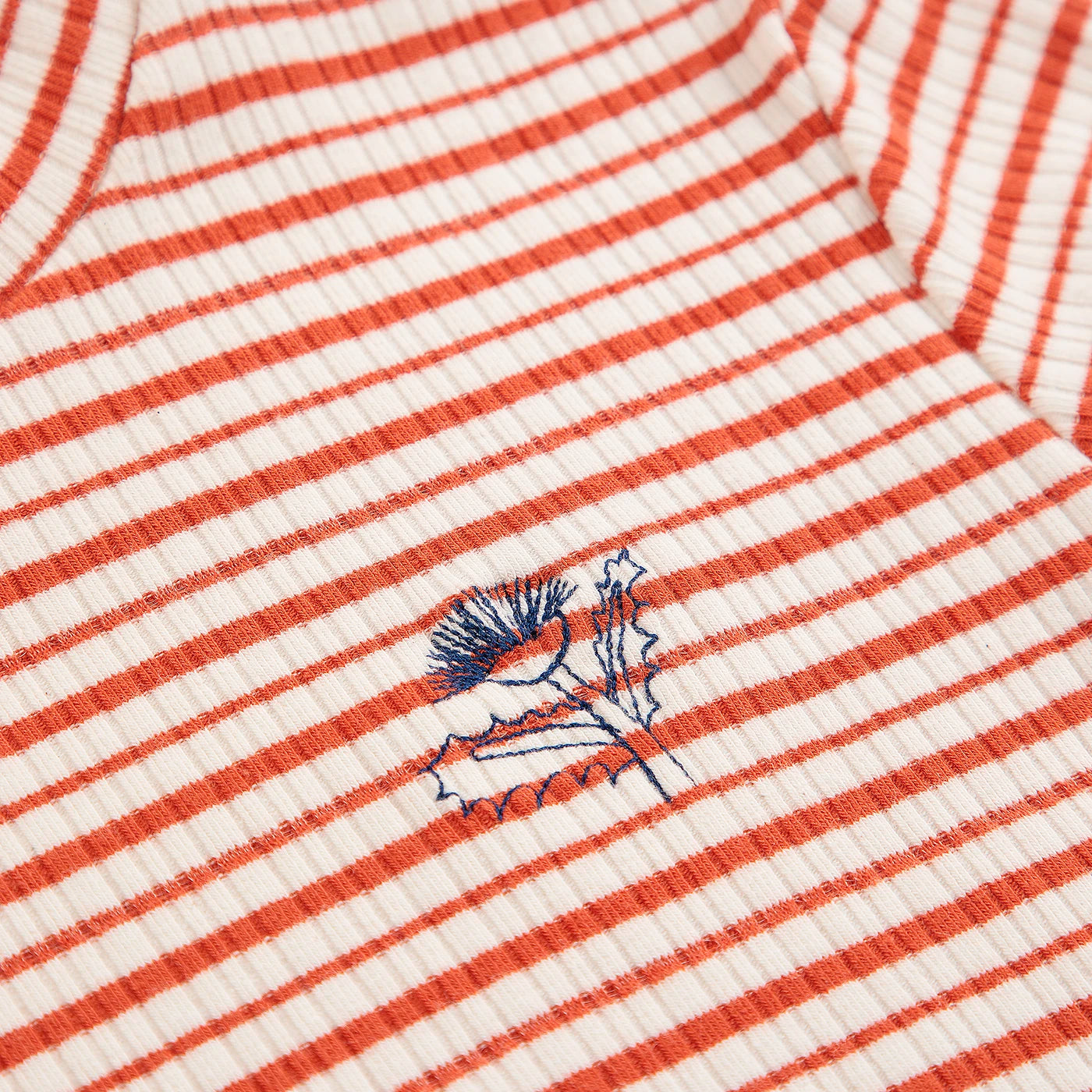 Energy flower stripe T-shirt