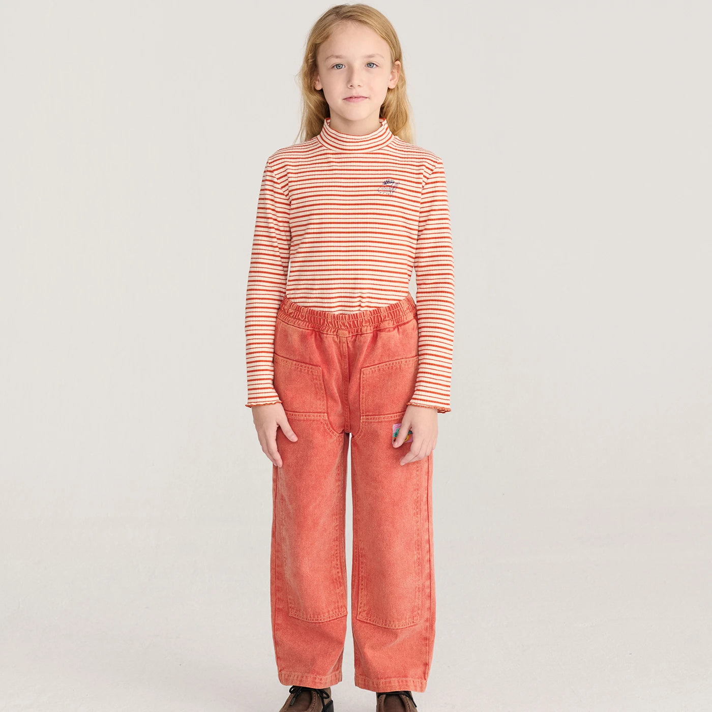 Energy flower stripe T-shirt