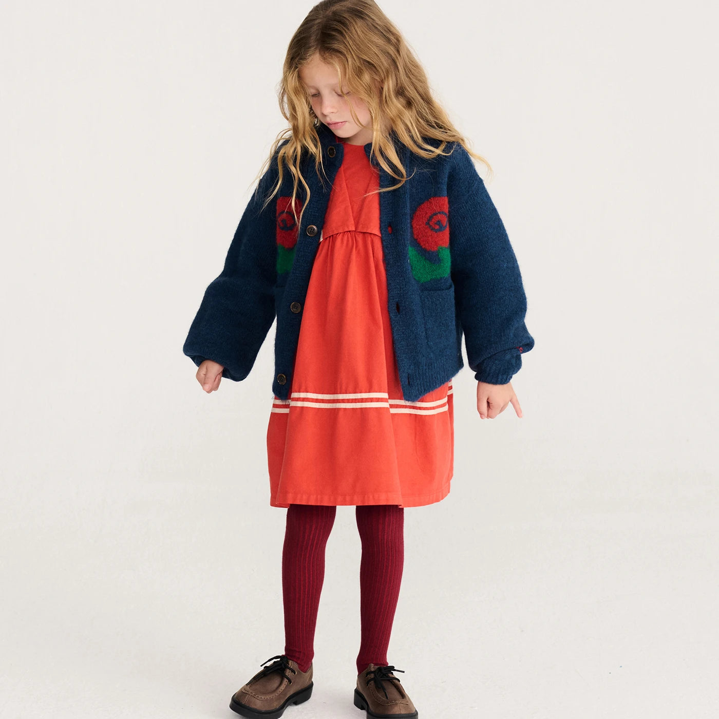 Stamp bloom Cardigan
