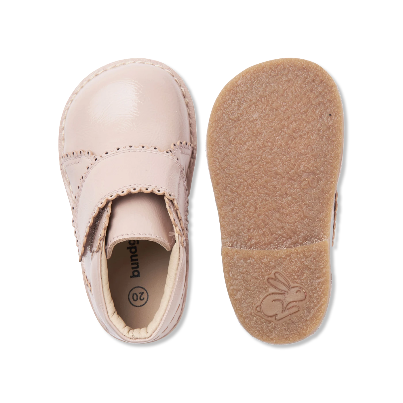 Sage scallop old rose Sko