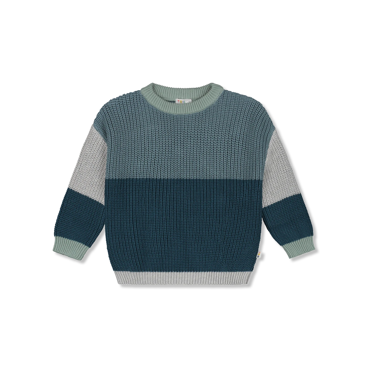 Color block sweater Striktrøje