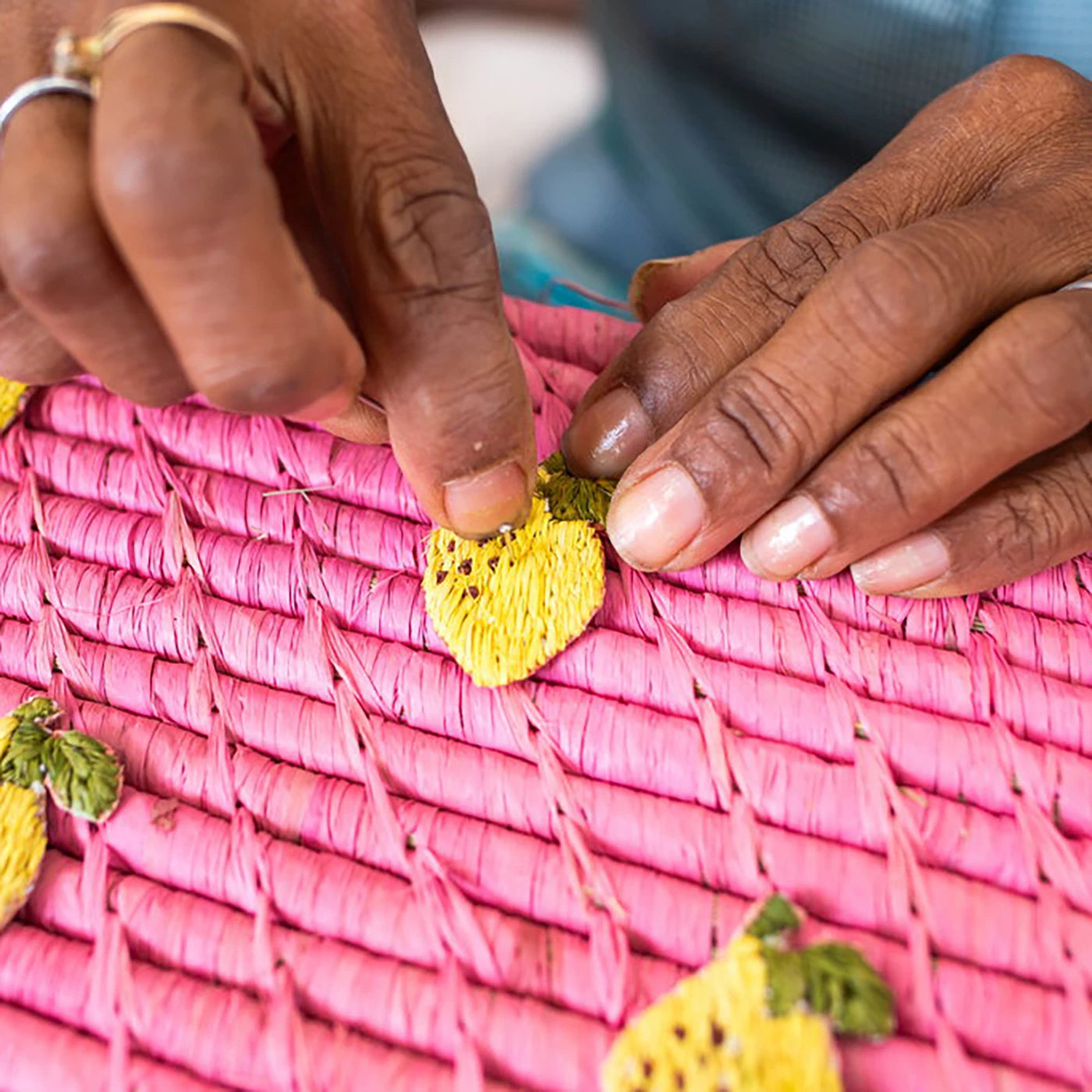 Raffia square Opbevaring