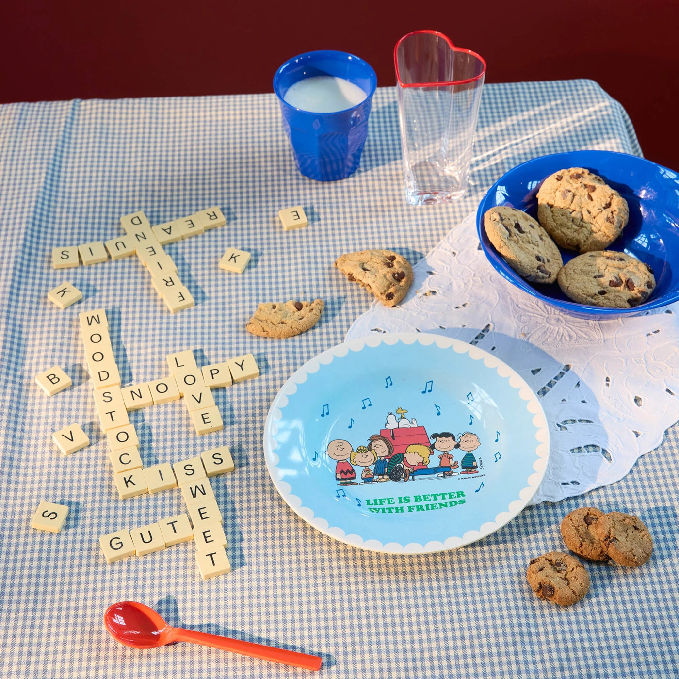Melamine snoopy Tallerken