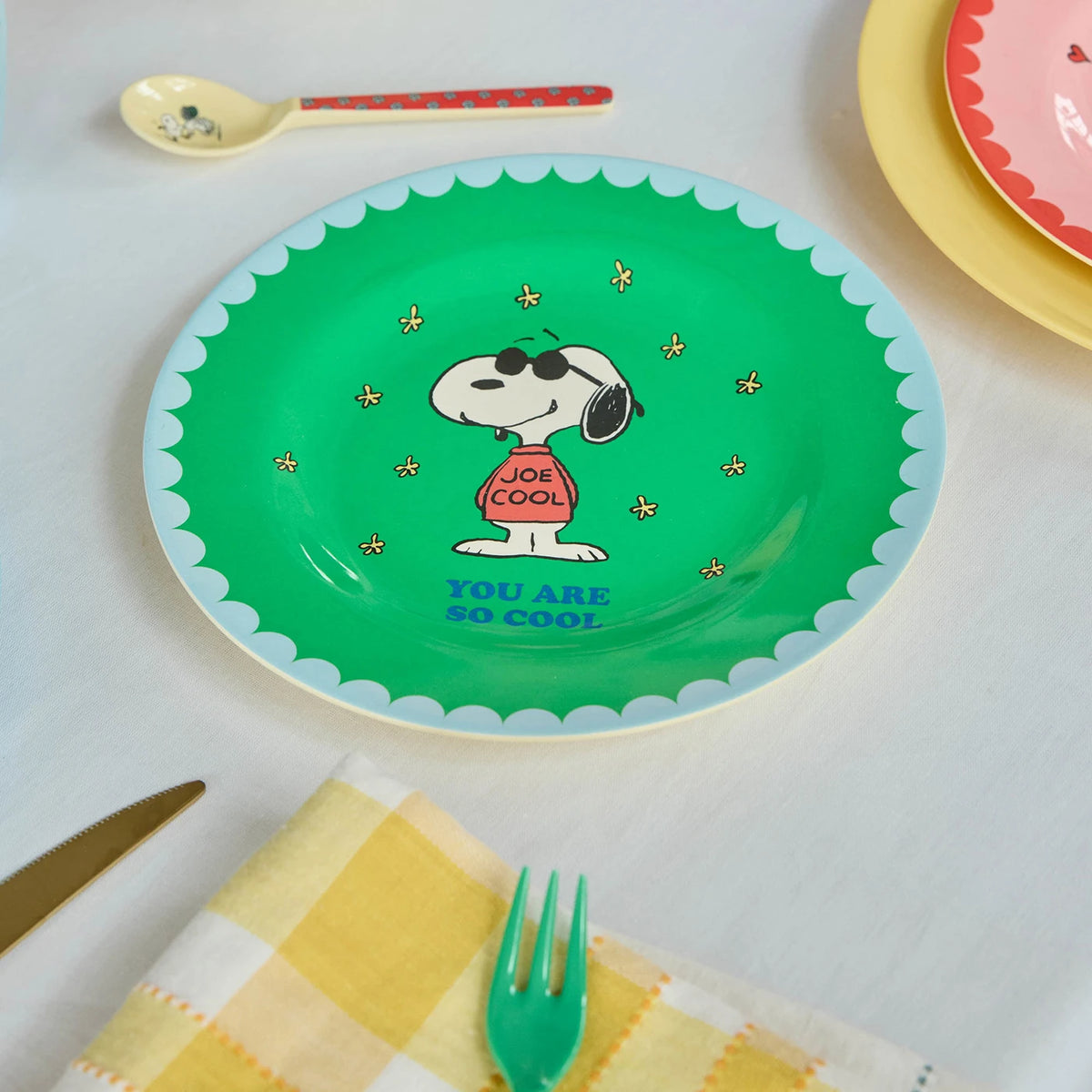 Melamine snoopy Tallerken