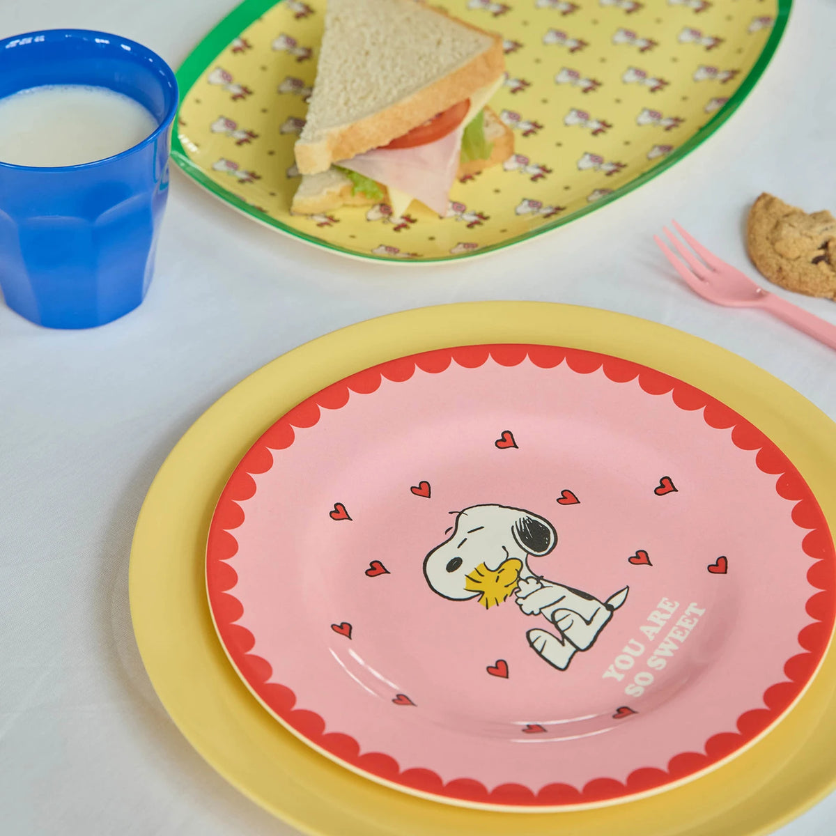 Melamine snoopy Tallerken