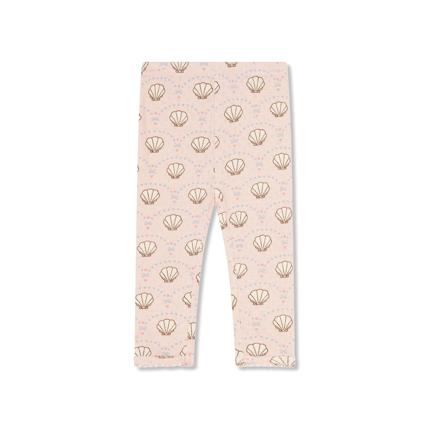 Pointelle bow Leggings