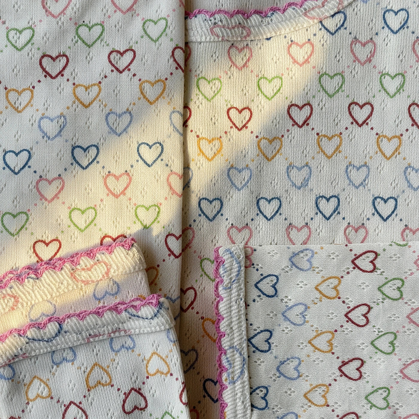 Pointelle hearts Leggings
