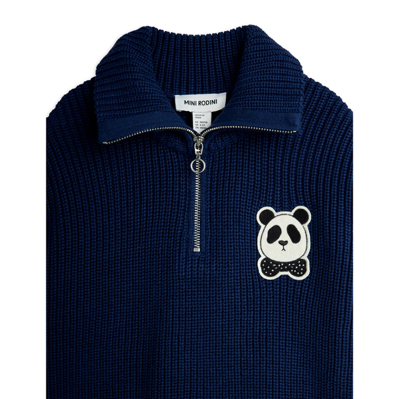 Panda patch sweter rozsuwany