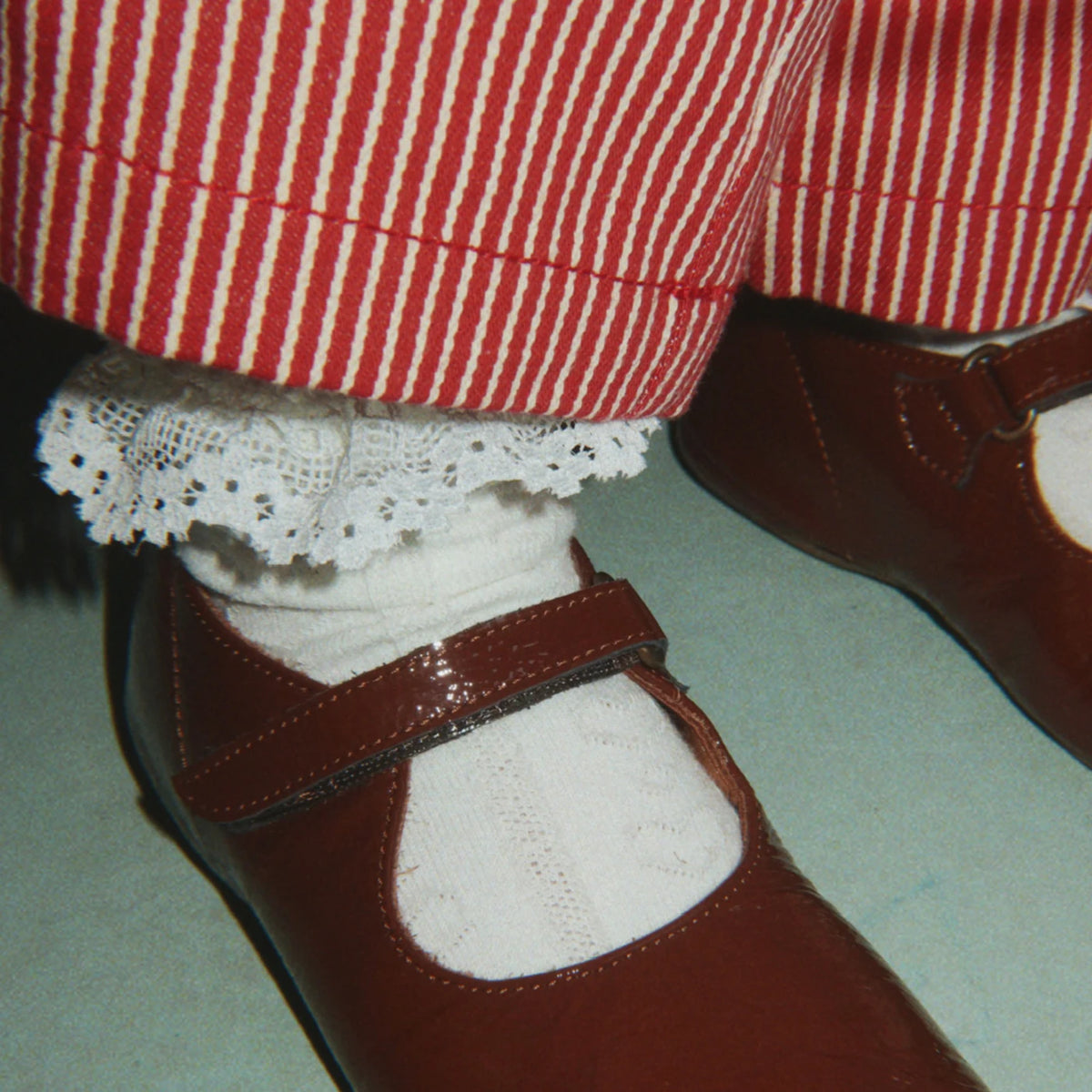 Pointelle frill Strømper